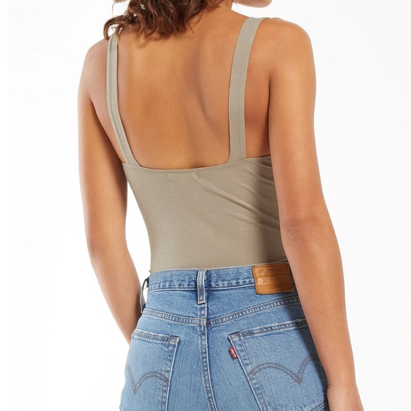 Z Supply Maya Cotton Jersey Bodysuit Sz M - Picture 3 of 3